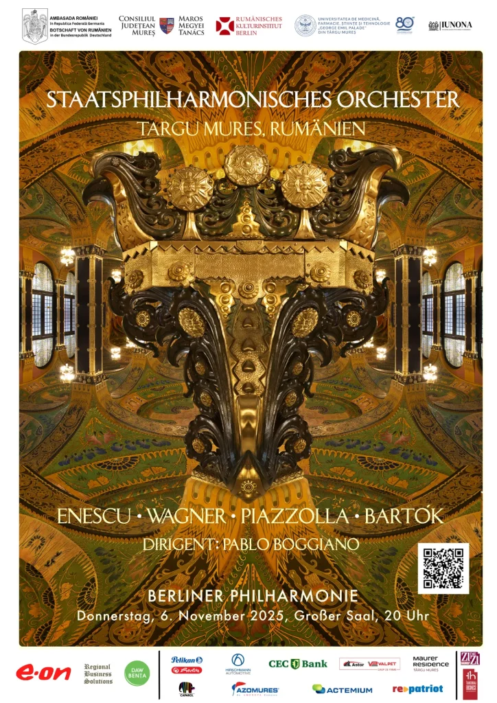 Afiș al unui concert susținut în cadrul proiectelor culturale internaționale Iunona