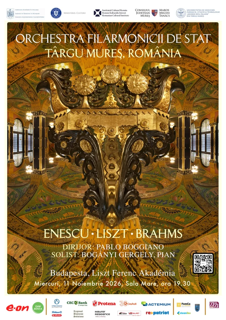 Afiș pentru concert de muzică clasică promovat de Asociația Iunona